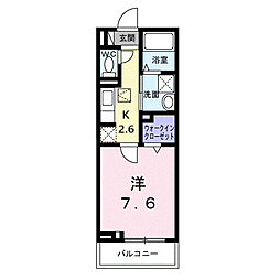 モーリンハイツ 1Kの間取図画像
