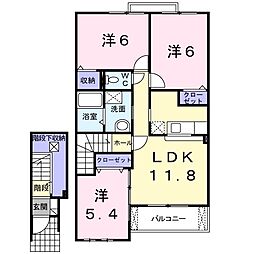 スクウェア 3LDKの間取図画像