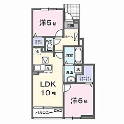 シエルグランデ 2LDKの間取図画像