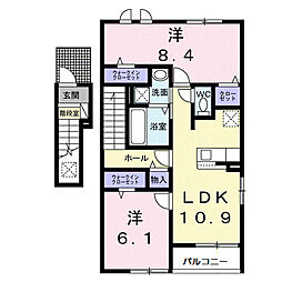 チェリーヒルズ 2LDKの間取図画像