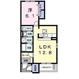 C'Sレジデンス2 1LDKの間取図画像