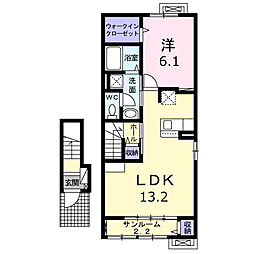 ルミナ 1LDKの間取図画像