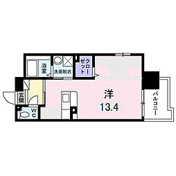 パーク鴨池 ワンルームの間取図画像