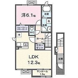 ミオン 1LDKの間取図画像