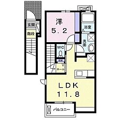 チェリービレッジ 1LDKの間取図画像