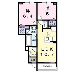 ビビ 2LDKの間取図画像