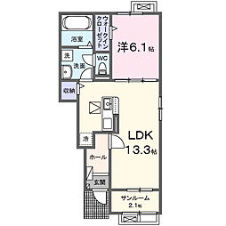 カ・ハペール I 1LDKの間取図画像