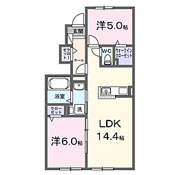 .a(ドットエー) 2LDKの間取図画像