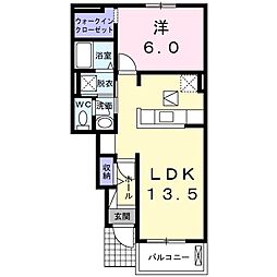 エブリパーク 1LDKの間取図画像