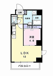 プレ・アビタシオン春日部3 1LDKの間取図画像