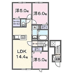 アステリア I 3LDKの間取図画像