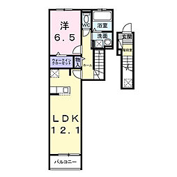 リテラ・テラス 1LDKの間取図画像