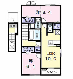 ユグランス(Juglans) 2LDKの間取図画像