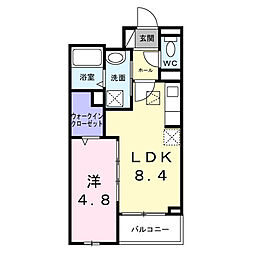Prosperarプロスペラー 1LDKの間取図画像