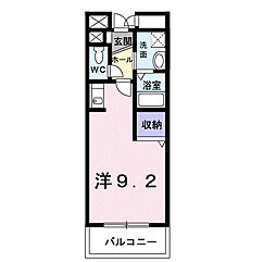 ユタカビル ワンルームの間取図画像