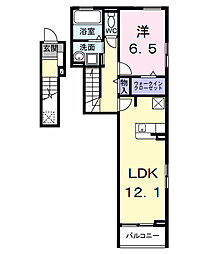 コートハイム.KI 1LDKの間取図画像