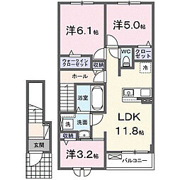 ノワール・リビエール VII 3LDKの間取図画像