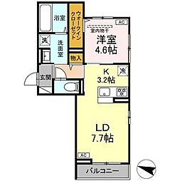 D-ROOM NAGOMI 1LDKの間取図画像