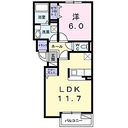 フェデエリシオン 1LDKの間取図画像