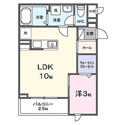 末広2丁目アパート(028854801) 1LDKの間取図画像