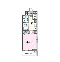 フェリス コート 1Kの間取図画像
