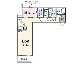 Sereno(セレーノ) 1LDKの間取図画像