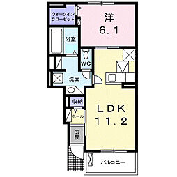 ルミナーレ 1LDKの間取図画像