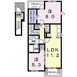 ブライト・アベニュー 2LDKの間取図画像