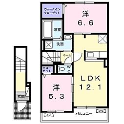 間取図画像 2LDK