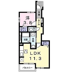アルページュ 1LDKの間取図画像