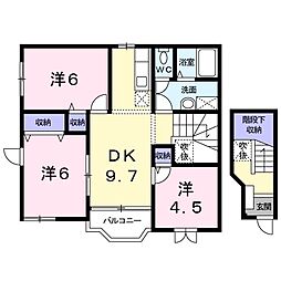 間取図画像 3DK
