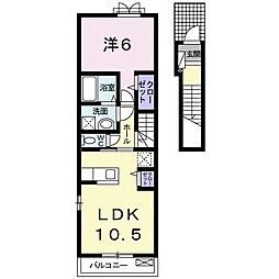 パルシティ愛子駅前 1LDKの間取図画像