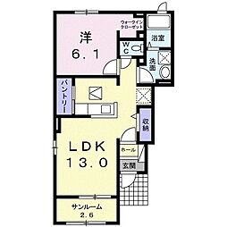 間取図画像 1LDK