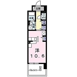 メゾン・ド・メルシー ワンルームの間取図画像