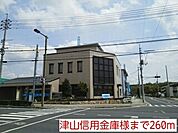 【銀行】津山信用金庫様まで260ｍ