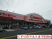 【ドラッグストア】くすりのマルトまで830ｍ
