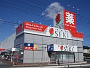 【ドラッグストア】ドラックストアセキ上尾川店まで600ｍ
