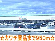 【ドラッグストア】カワチ薬品まで950ｍ