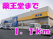 【ドラッグストア】薬王堂まで1100ｍ
