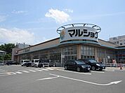 【スーパー】マルショクまで870ｍ