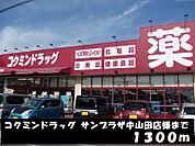 【ドラッグストア】コクミンドラッグ様まで1300ｍ