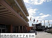 【市役所・区役所】境港市役所まで740ｍ
