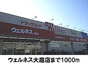 【ドラッグストア】ウェルネス大庭店まで1000ｍ