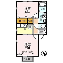 アルト・チェードロ 2Kの間取図画像
