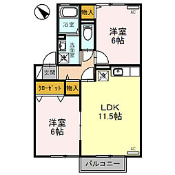 間取図画像 2LDK