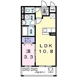 間取図画像 1LDK