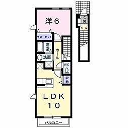 グラシアス 1LDKの間取図画像