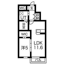 間取図画像 1LDK