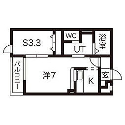 間取図画像 1LDK