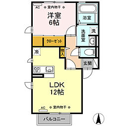 間取図画像 1LDK